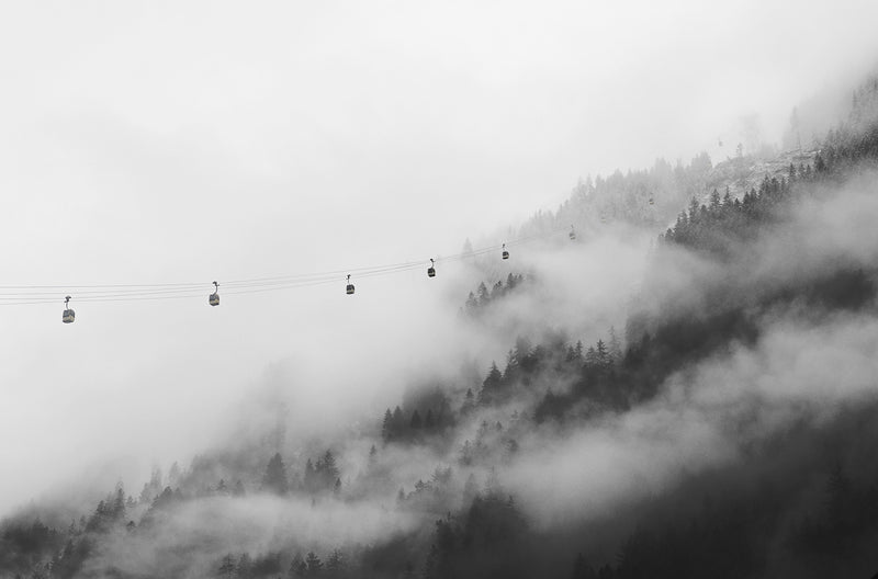 Papier peint panoramique montagne Au-dessus des nuages