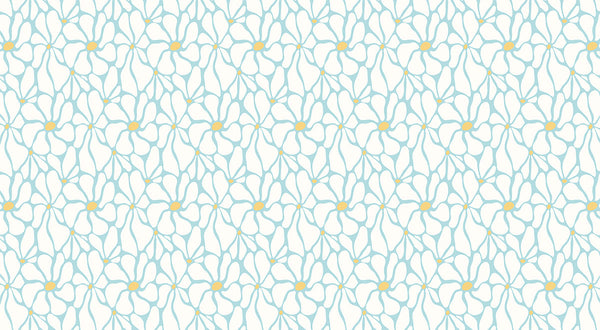Papier peint panoramique motif fleurs Groovy Daisy