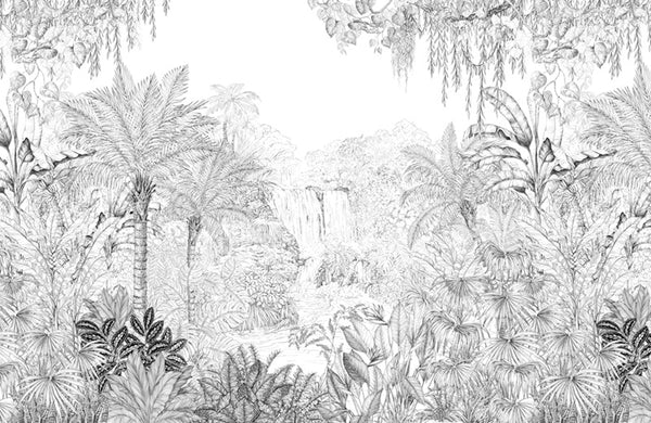 Papier peint jungle - Panoramique en rouleau Kipling