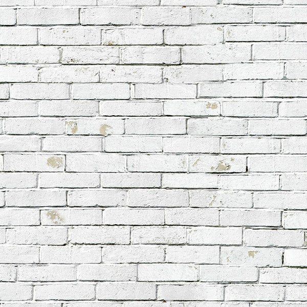 Papier peint brique blanche