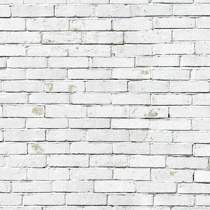 Papier peint brique blanche