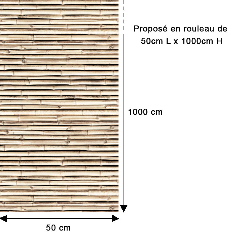 Papier peint Bambou Horizon Naturel