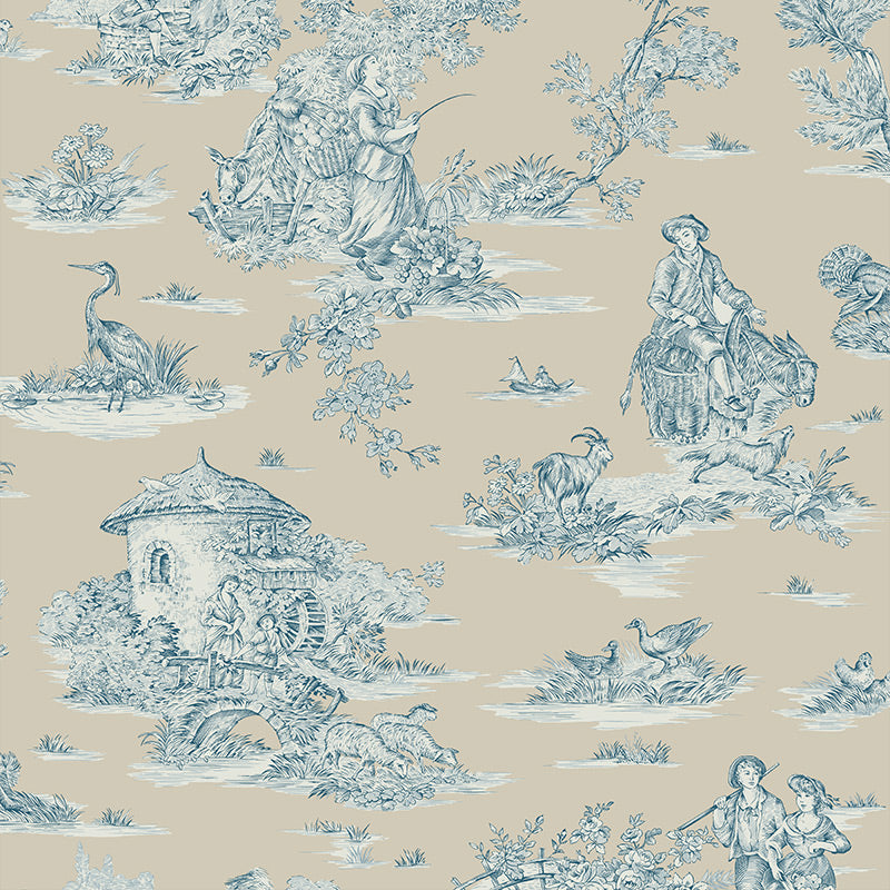 Papier peint Toile de Jouy Moderne