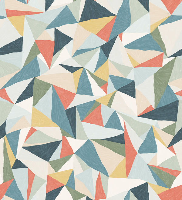 Papier peint motif géométrique – Triangles Abstraits