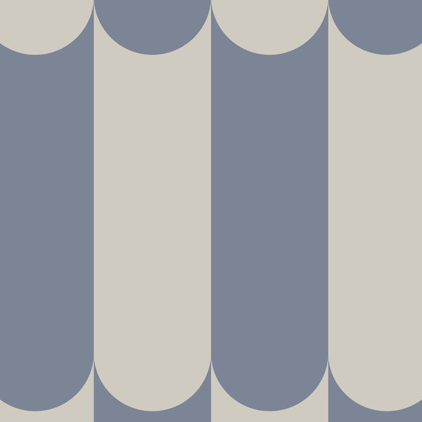 Papier peint Arches Minimalistes Bleu Gris