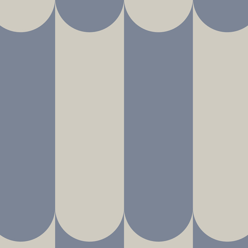 Papier peint Arches Minimalistes Bleu Gris